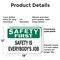 Signmission Safety Culture Sign, 18 in Width, Plastic, Rectangle OS-2PACK-SF-P-1218-L-19601 - alternate 3